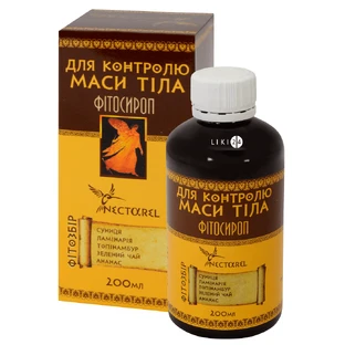 Фітосироп "для контролю маси тіла" 200 мл