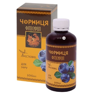 Фітосироп "чорниця" 200 мл