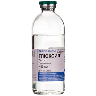 Глюксил р-н д/інф. пляшка скляна 400 мл