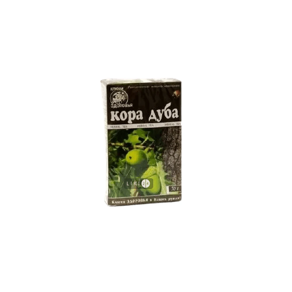 Фіточай Ключі здоров'я Кора дуба фільтр-пакет 1.5 г 20 шт: ціни та характеристики