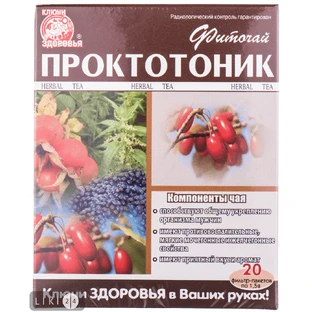 Фіточай Ключі здоров'я Проктотонік №67 пакет 1,5 г 20 шт