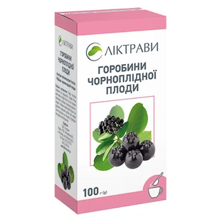 Горобини чорноплідної плоди плоди 100 г пачка, з внутр. пакетом