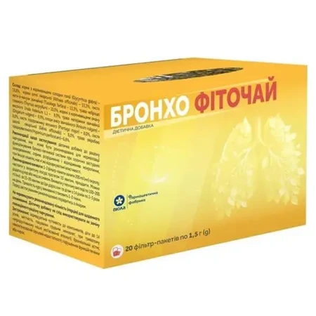 Фиточай Виола Бронхо-фитовиол №1 фильтр-пакет 1.5 г 20 шт: цены и характеристики