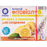 Фіточай Віола Фітовіол Ананас з лимоном №6 фільтр-пакет 1,5 г 20 шт