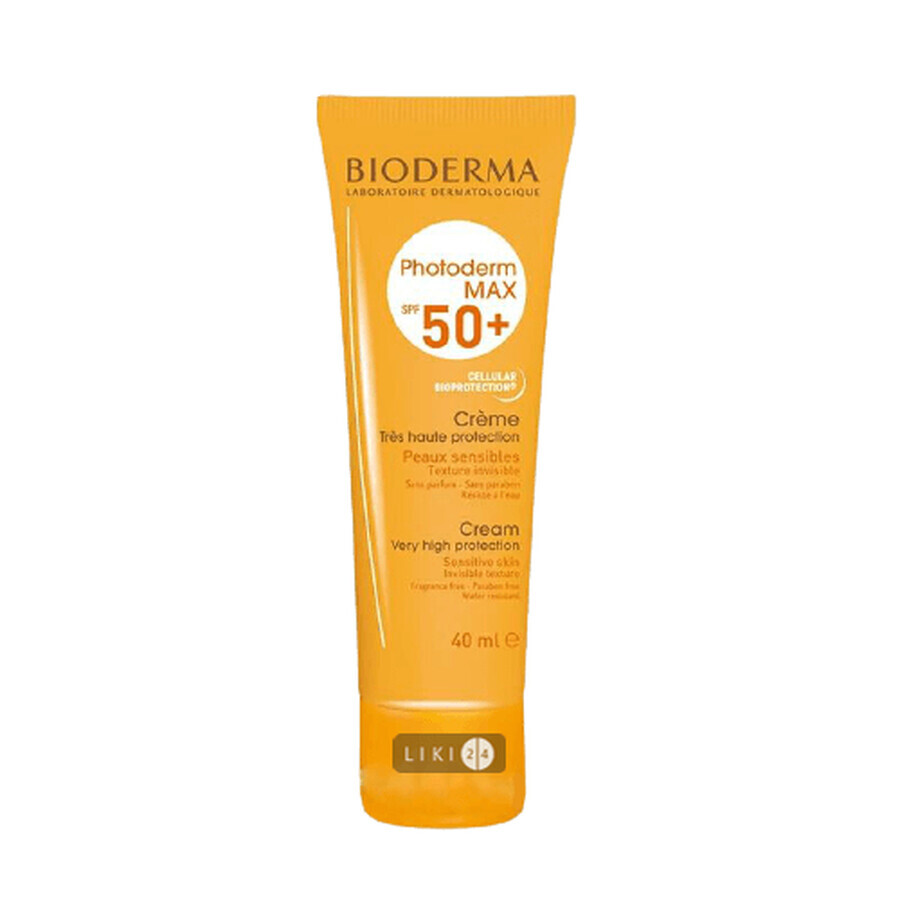 Солнцезащитный крем Bioderma Photoderm MAX SPF 50+ 40 мл: цены и характеристики