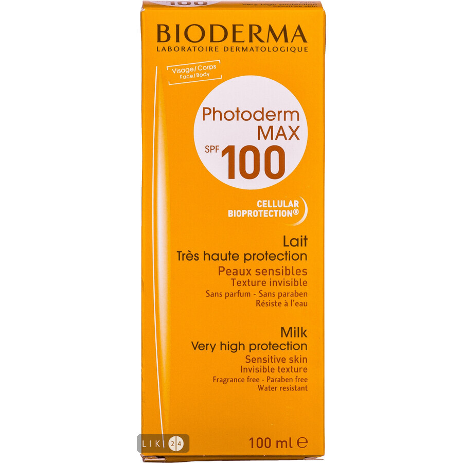 Молочко Bioderma Photoderm MAX SPF100 100 мл: цены и характеристики