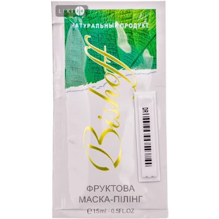 Маска-пилинг для лица Bishoff Фруктовая, 15 мл саше