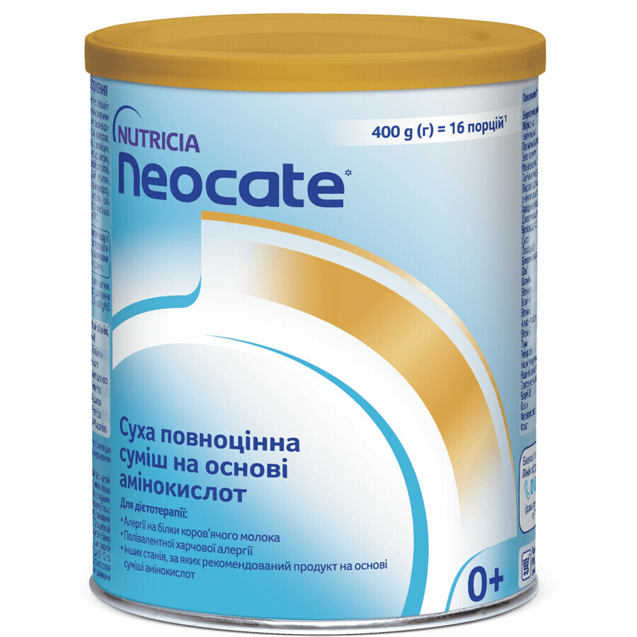 Функціональне дитяче харчування Neocate для дітей з харчовою алергією від народження, 400 г: ціни та характеристики