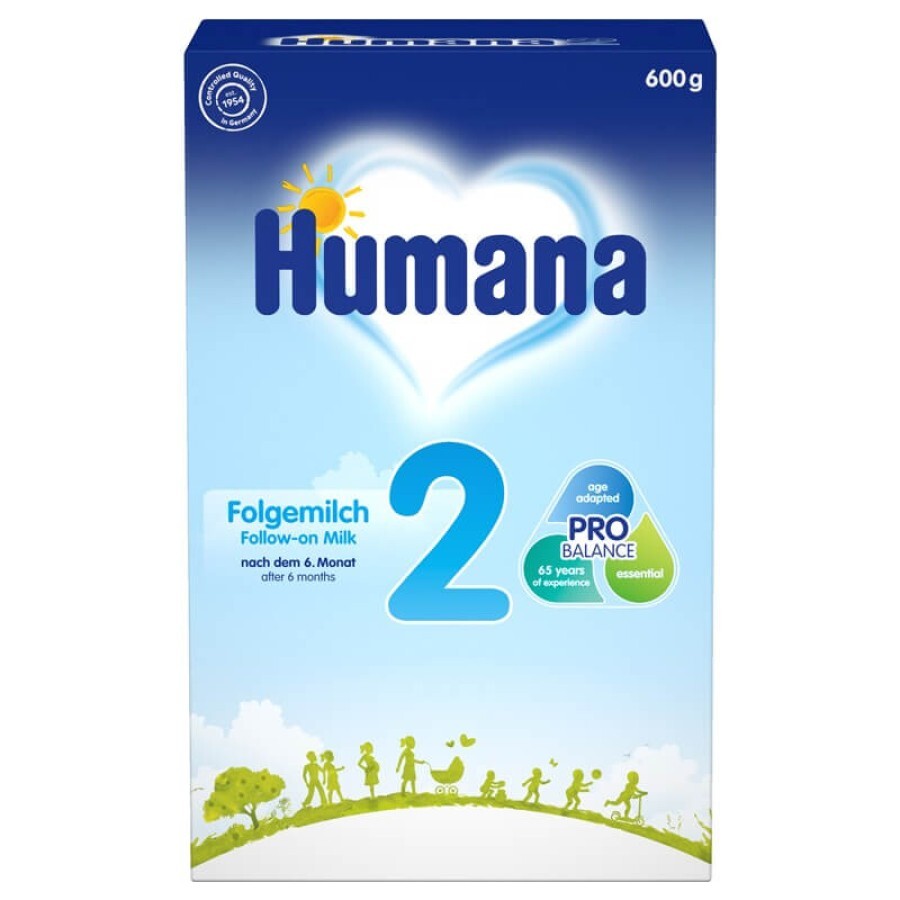 Хумана 2 суха дитяча молочна суміш для подальшого харчування для дітей від 6 місяців і старше 500 г: ціни та характеристики