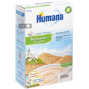 Дитяча каша Humana гречана молочна з 4 місяців, 200 г