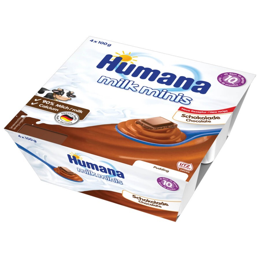 Пудинг Humana Baby Pudding Schoko Шоколадный 4 х 100 г: цены и характеристики