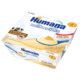 Пудинг манный с печеньем Humana Baby Griessbrei Keks Vanille Ваниль 4 х 100 г