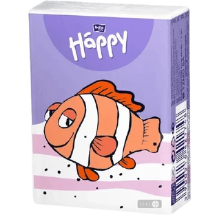 Платочки Bella Baby Happy бумажные носовые трехслойные, №10