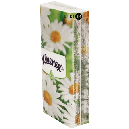 Хусточки Kleenex Veltie Ромашка носові №100: ціни та характеристики