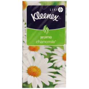 Хусточки Kleenex Veltie Ромашка носові №100