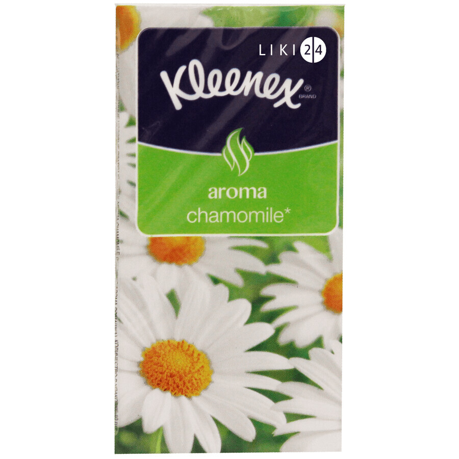 Хусточки Kleenex Veltie Ромашка носові №100: ціни та характеристики