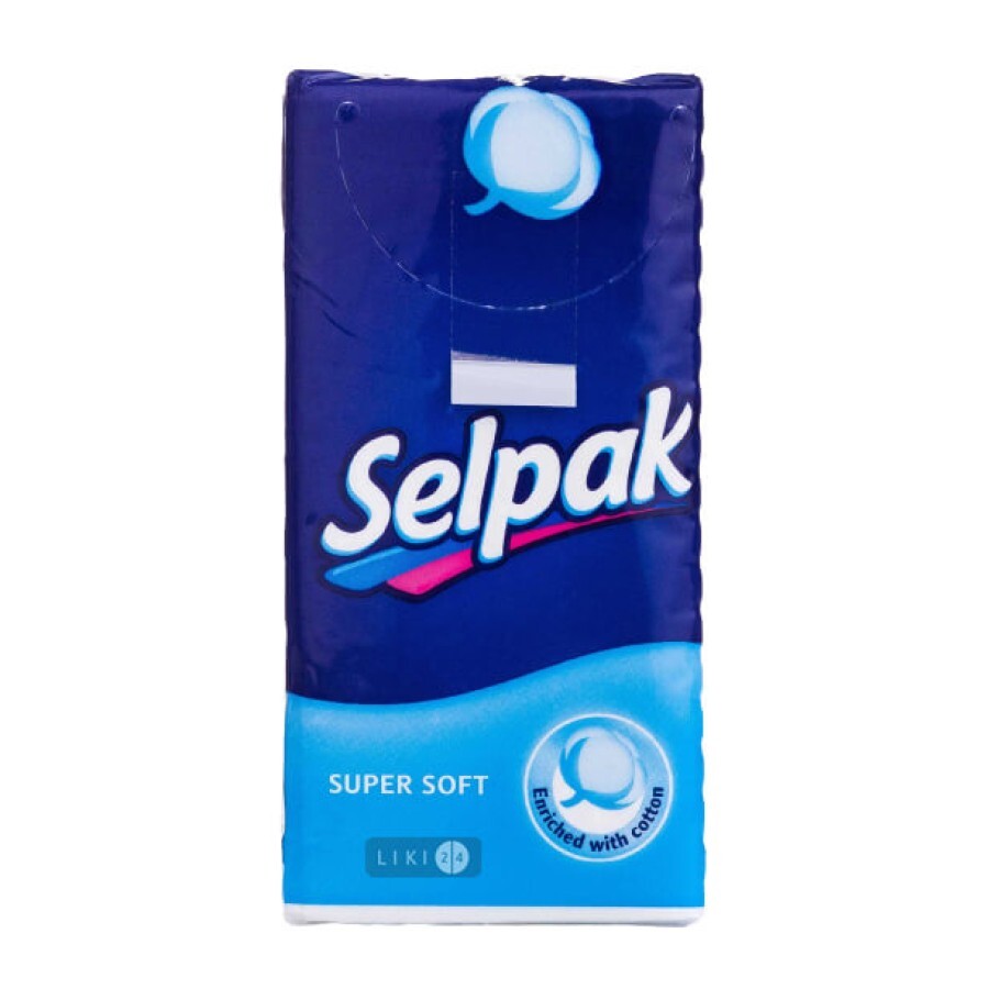Хусточки Selpak Класик гігієнічні, №10: ціни та характеристики