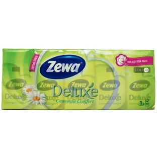 Платки носовые Zewa Deluxe, ромашка №10*10