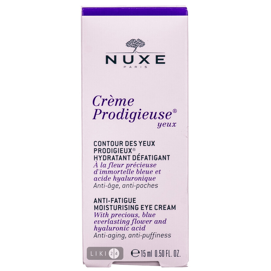 Крем для контура глаз Nuxe Prodigieuse Anti-Fatigue Moisturizing Eye Cream 15 мл: цены и характеристики