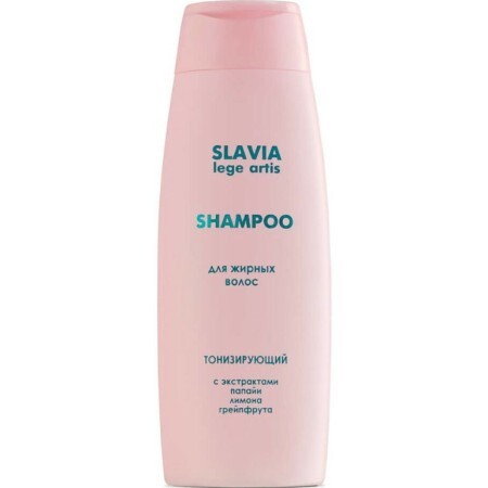 Шампунь для волос Аромат Slavia Lede artis тонизирующий для жирных волос, 400 мл