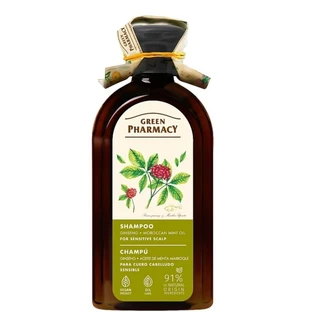 Шампунь Green Pharmacy Женьшень и масло марокканской мяты для чувствительной кожи головы 350 мл