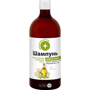 Шампунь Домашний Доктор Пивные дрожжи и оливковое масло, 1000 мл
