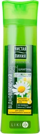 Шампунь Чиста лінія на відварі цілющих трав Ромашка відновлюючий для сухого та пошкодженого волосся 400 мл