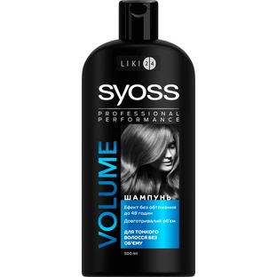 Шампунь syoss Volume Lift 500 мл, д/тонк. та посл. волосся