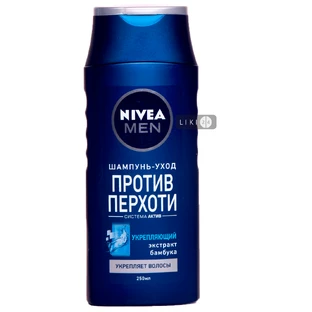 Шампунь для волосся проти лупи power для чоловіків nivea 250 мл