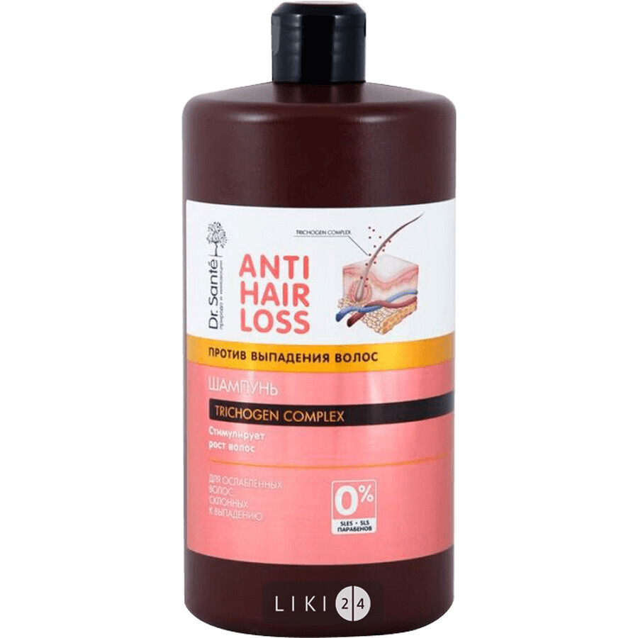 Шампунь Dr. Sante Anti Hair Loss для волос, 1000 мл: цены и характеристики