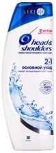 Шампунь и бальзам-ополаскиватель против перхоти "head & shoulders" 2 в 1 400 мл, осн. догляд