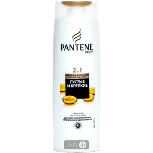 Шампунь та бальзам-ополіскувач 2 в 1 "pantene pro-v" 400 мл, густі та кріпкі