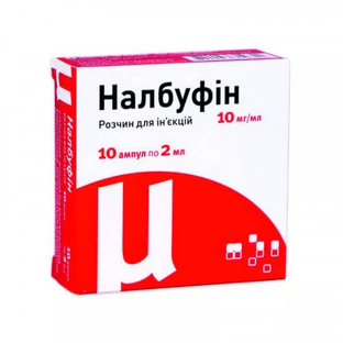 Налбуфін р-н д/ін. 10 мг/мл амп. 2 мл, в пачці №10