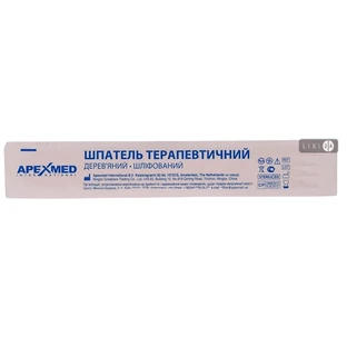 Шпатель педиатрический деревянный шлифованный apexmed 