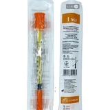 Шприц инъекционный 3-х компонентный инсулиновый одноразовый стерильный "alexpharm" с интегрированной иглой U-100 1 мл, с иглой, 30G (0,3 х 13 мм)