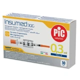 Шприц інсуліновий 0,3 мл Insumed 30G (0,30 х 8 мм), №30