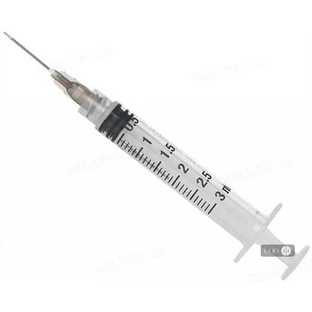 Шприц ін'єкційний одноразового застосування "mp medplast" трикомпонентний 3 мл, з голкою