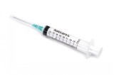 Шприц инъекционный одноразового применения medicare трехкомпонентный Luer Slip 5 мл, с иглой 0,7 х 38 мм
