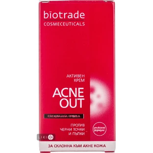 Крем для лица Biotrade Acne Out (БИотрейд Акне Аут) Гидроактивный от угревой сыпи, 30 мл