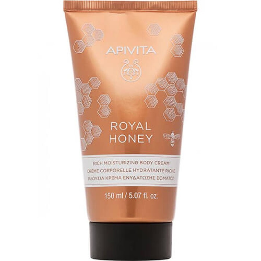 Зволожуючий крем для тіла Apivita Королівський мед Royal Honey Rich Moisturizing Body Cream, 150 мл: ціни та характеристики