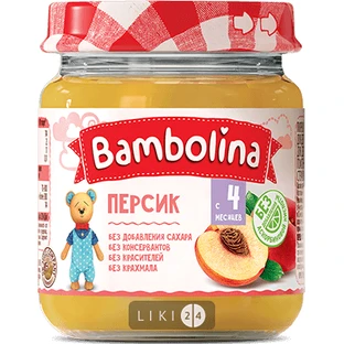 Бамболина пюре 100 г, с 4 мес., персик