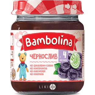 Пюре Bambolina Чернослив 100 г, с 4 месяцев