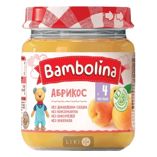 Пюре Bambolina Абрикос, 100 г