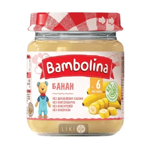 Пюре Bambolina Банан, 100 г