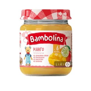 Пюре Bambolina Манго с 6 мес 100 г