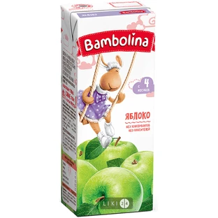 Сік Bambolina яблуко, відновл., освітл.200 мл