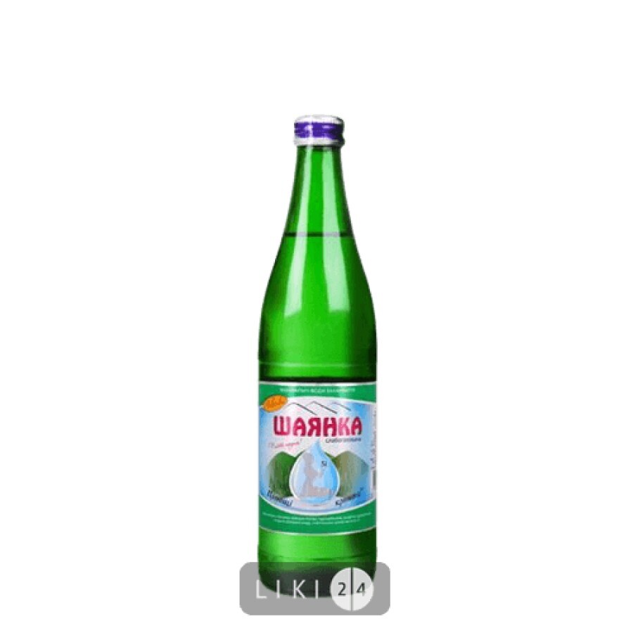 Вода минеральная Шаянская природная лечебно-столовая сильногазированная 0.5 л бутылка стеклянная: цены и характеристики