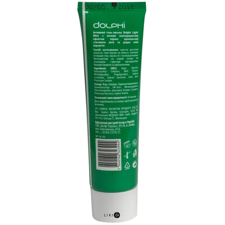 Лубрикант Dolphi Light Mint 30 мл: цены и характеристики
