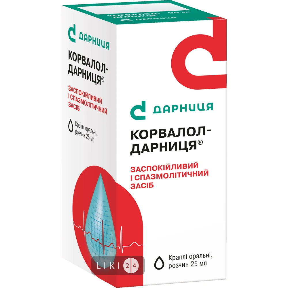 Корвалол-дарниця краплі орал., р-н фл. 25 мл