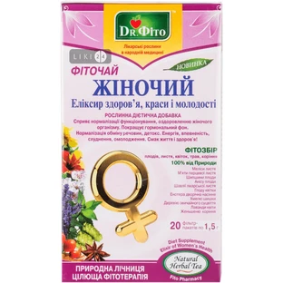 Фіточай Доктор Фіто Жіночий еліксир здоров'я, краси та молодості 1.5 г 20 шт